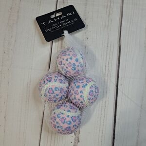 Tahari Pink and Blue Leopard Fetch Balls